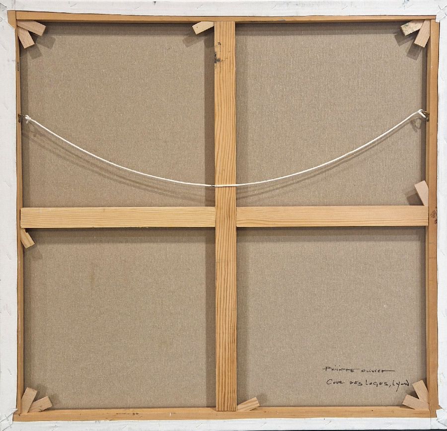 Tableau de PHIL a pour titre  Cour des Loges, Lyon style abstrait dim : PHILprix:550