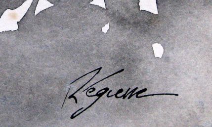 Dessin de CYRIL REGUERRE a pour titre  LE PREMIER SOURIRE style figuratif dim : CYRIL REGUERREprix:130