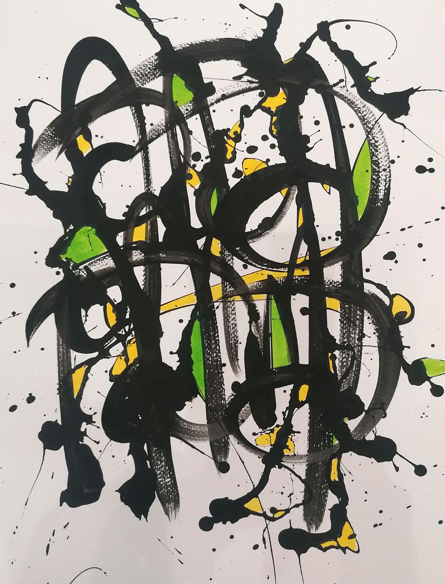 Dessin de STEPHANE RIME a pour titre  Noname D101bis style abstrait dim : STEPHANE RIMEprix:70