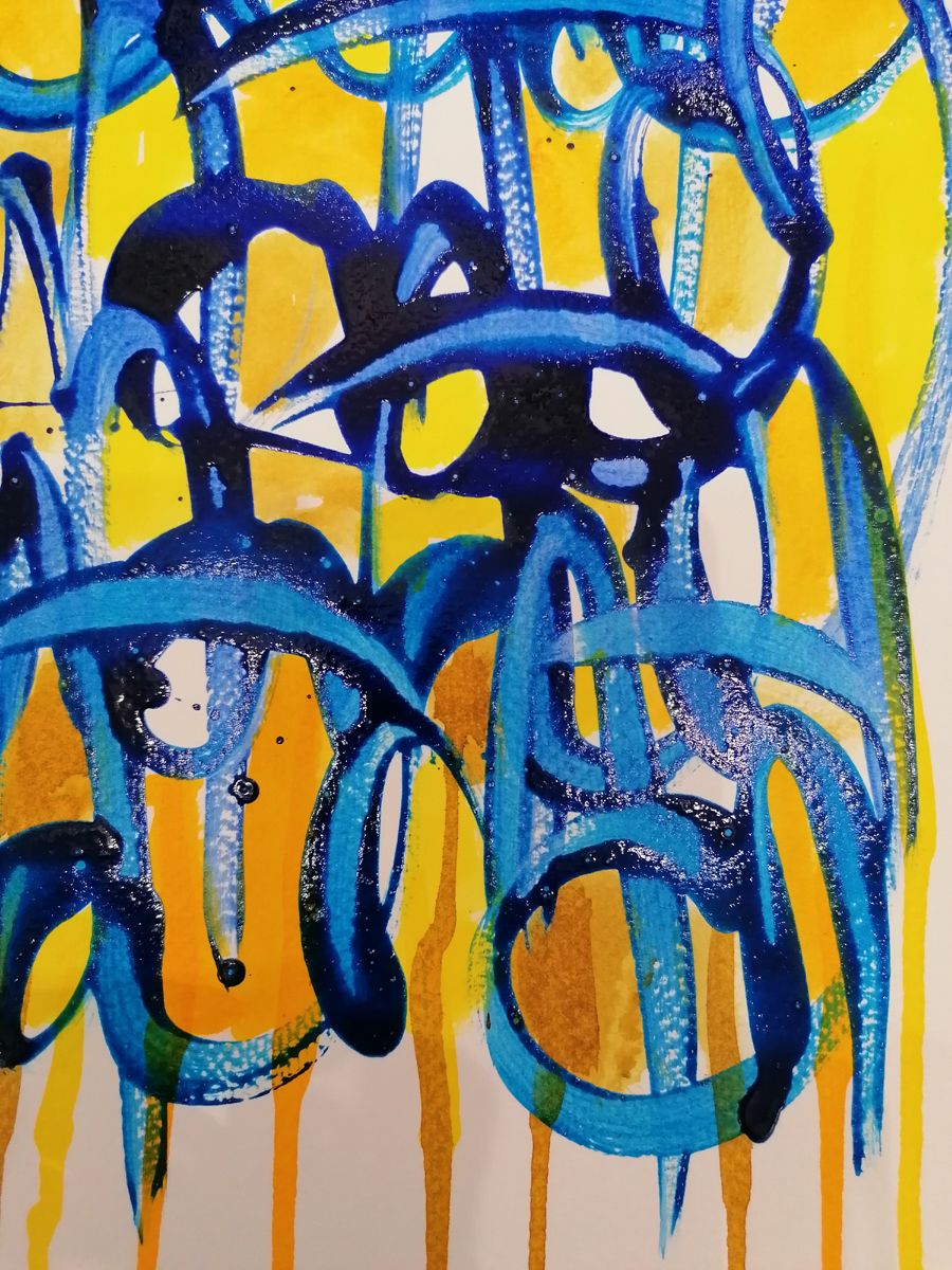 Dessin de STEPHANE RIME a pour titre  Noname D104 style abstrait dim : STEPHANE RIMEprix:100