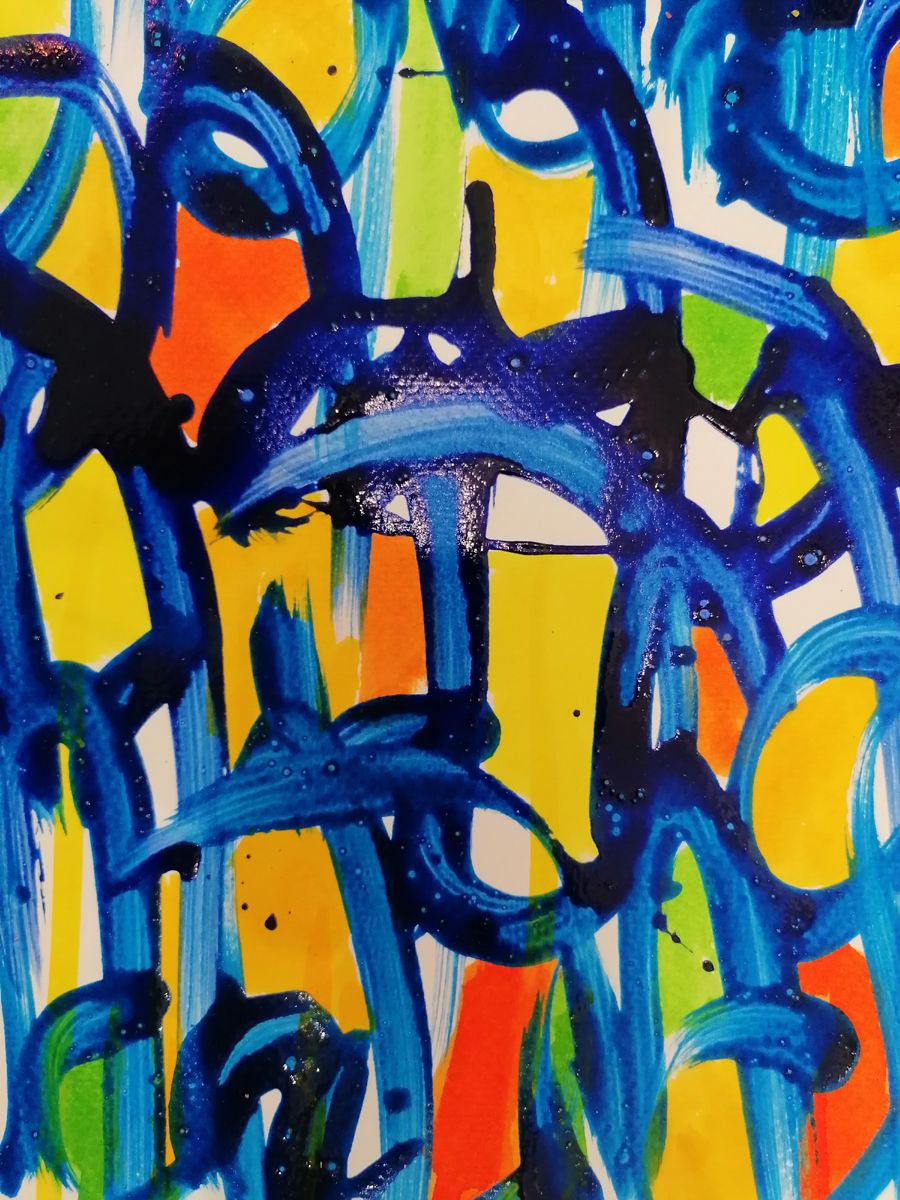 Dessin de STEPHANE RIME a pour titre  Noname D127 style abstrait dim : STEPHANE RIMEprix:140