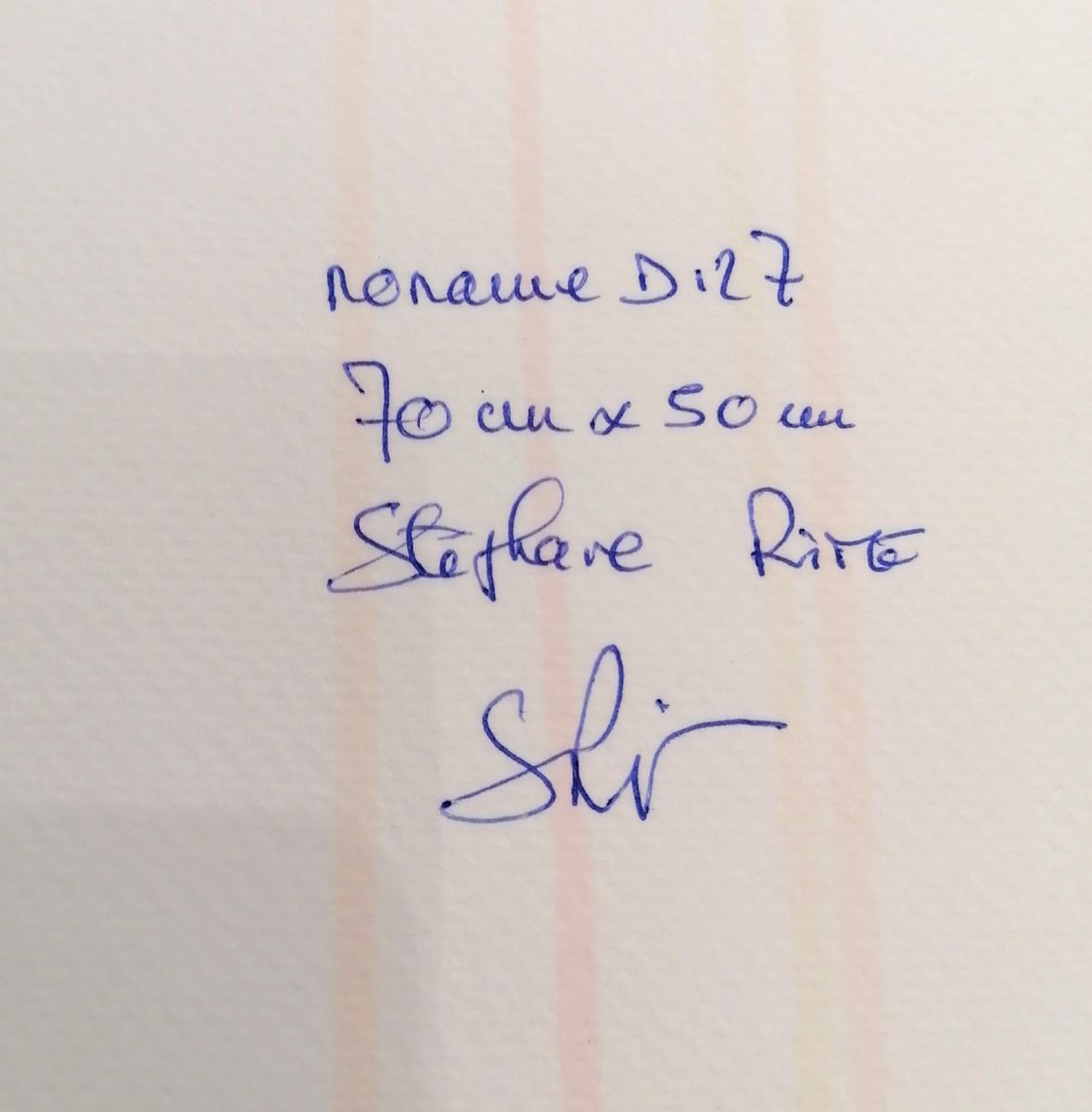 Dessin de STEPHANE RIME a pour titre  Noname D127 style abstrait dim : STEPHANE RIMEprix:140