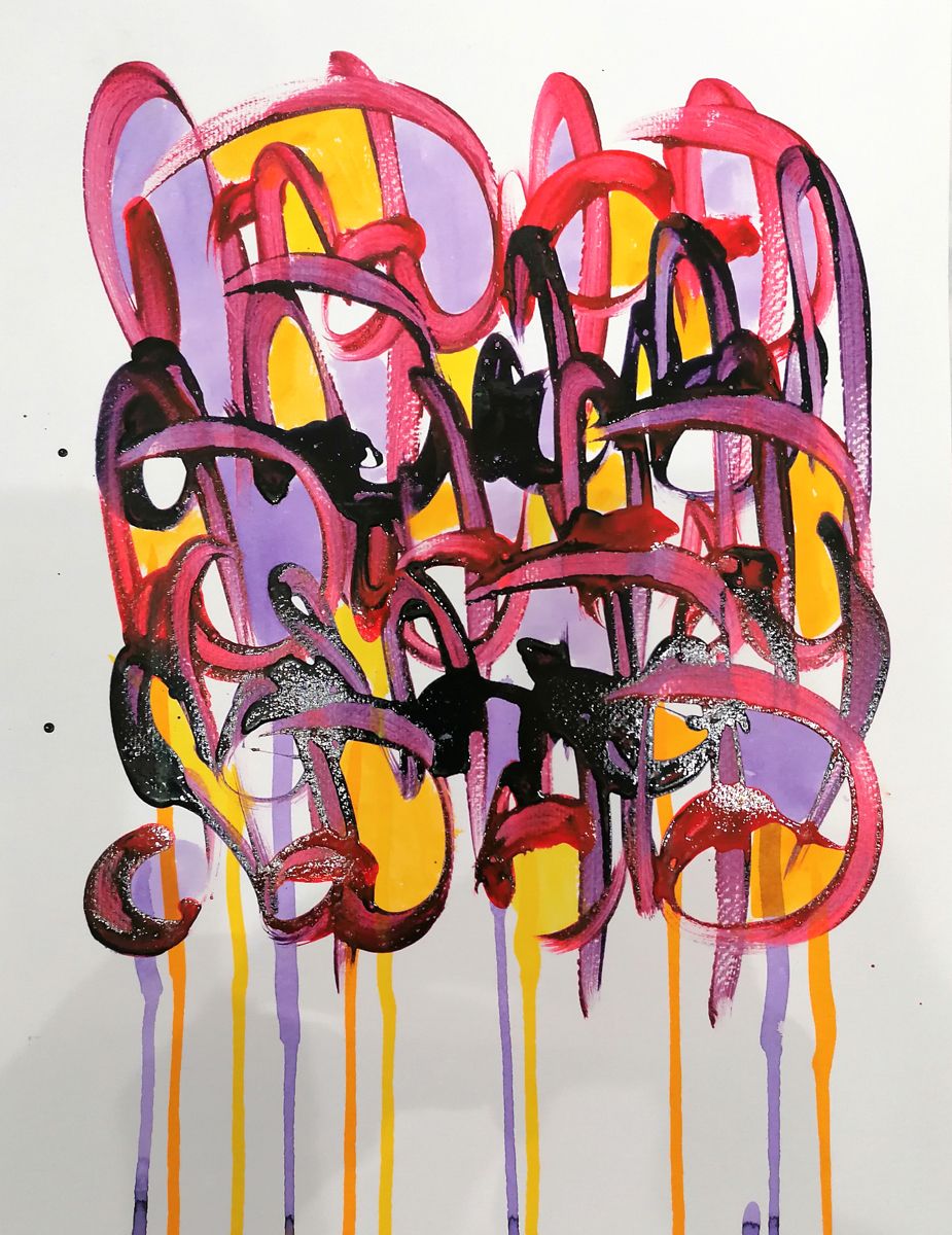 Dessin de STEPHANE RIME a pour titre  Noname D67 style abstrait dim : STEPHANE RIMEprix:70