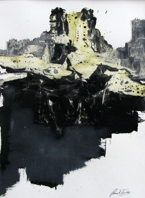 Dessin de ARANCHA TEJEDOR a pour titre  TERRITORIOS style abstrait dim : ARANCHA TEJEDORprix:160