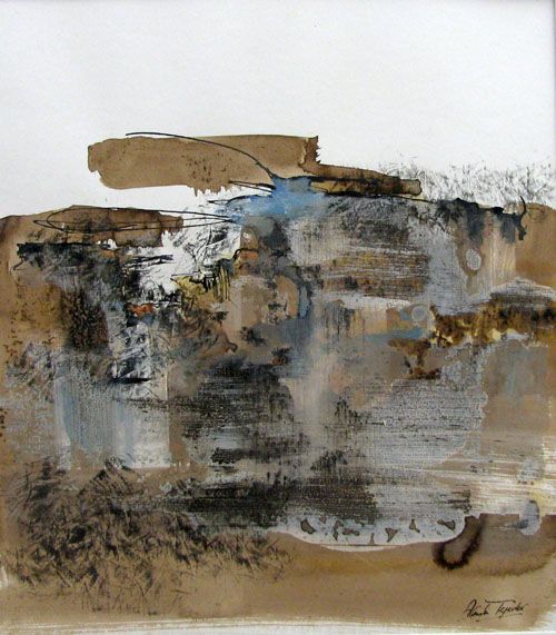 Dessin de ARANCHA TEJEDOR a pour titre  TERRITORIOS style abstrait dim : ARANCHA TEJEDORprix:160