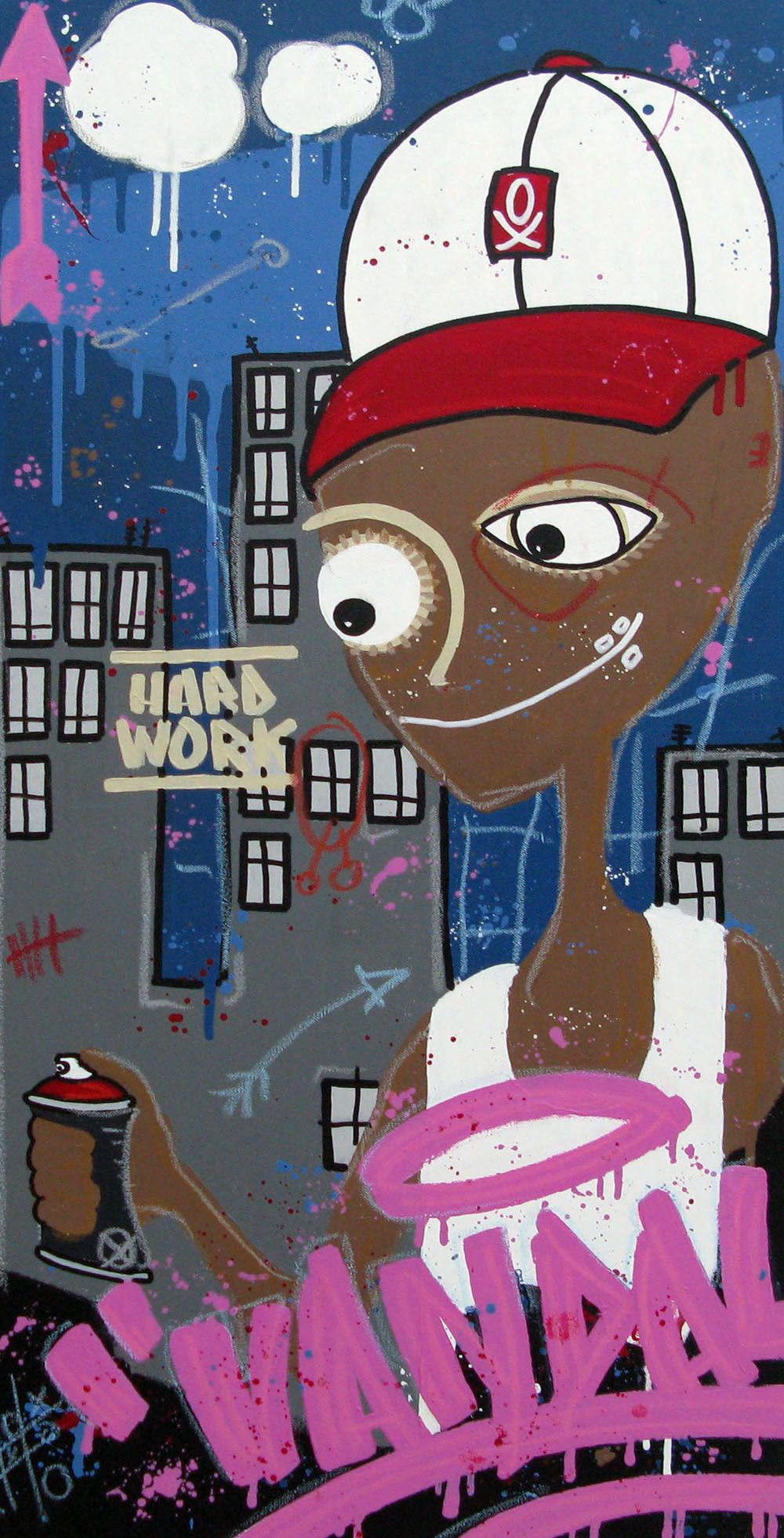 Tableau de DIDIER GOMEZ a pour titre  VANDAL style graphique dim : DIDIER GOMEZprix:450