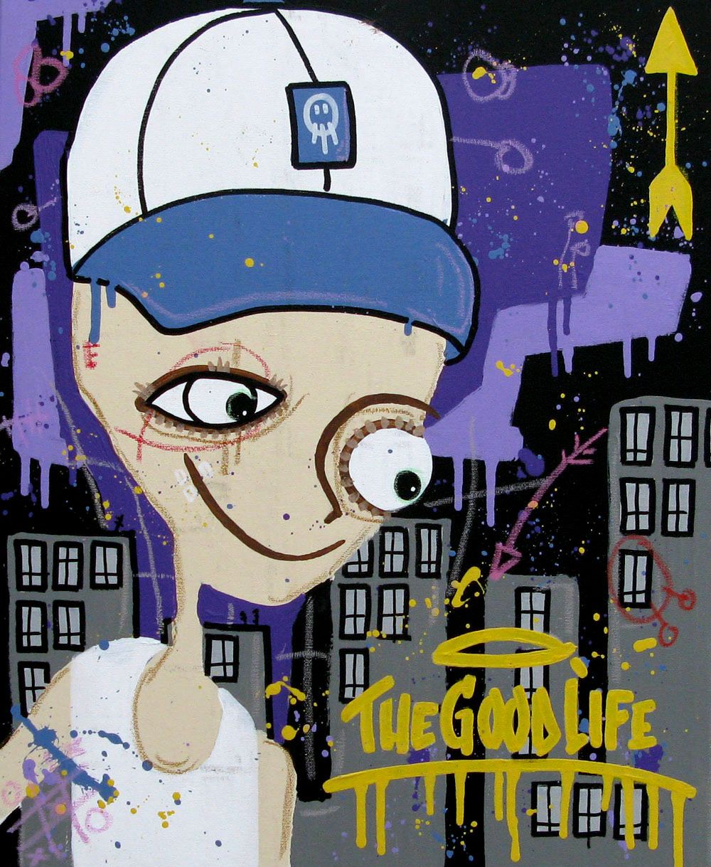 Tableau de DIDIER GOMEZ a pour titre  THE GOOD LIFE style graphique dim : DIDIER GOMEZprix:350