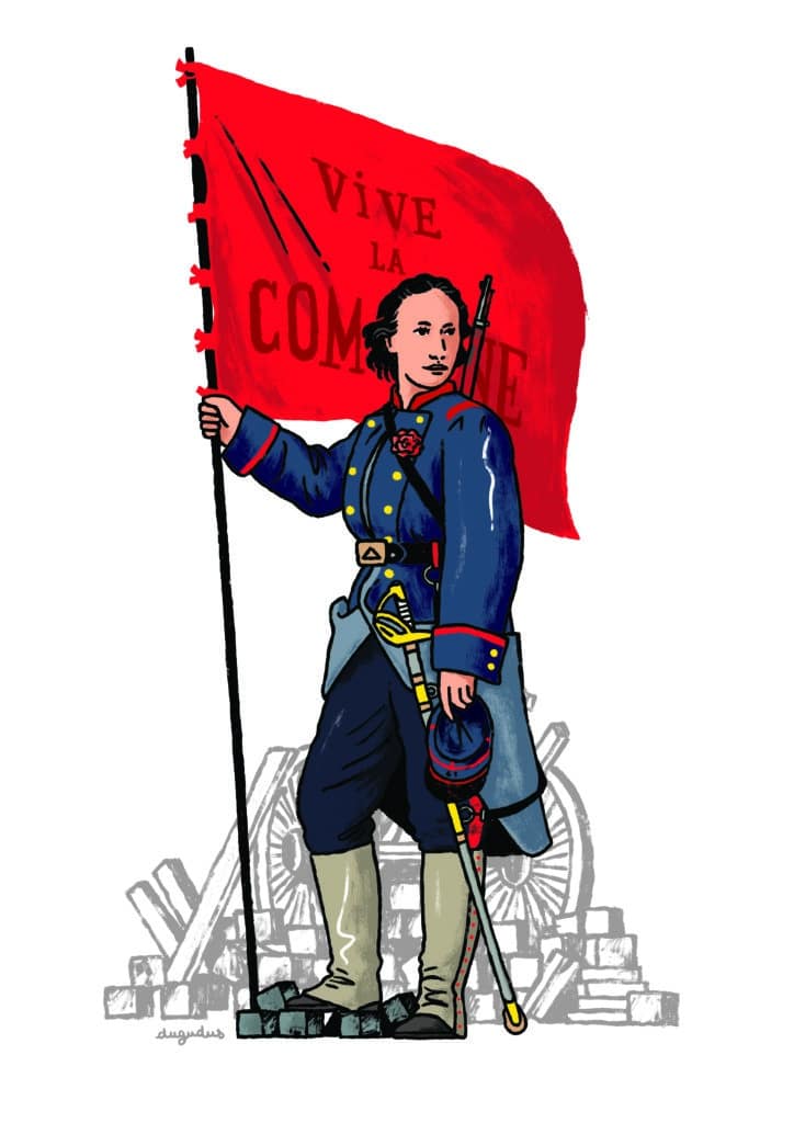 Editions d'art de DUGUDUS a pour titre  Vive la commune style graphique dim : DUGUDUSprix:35