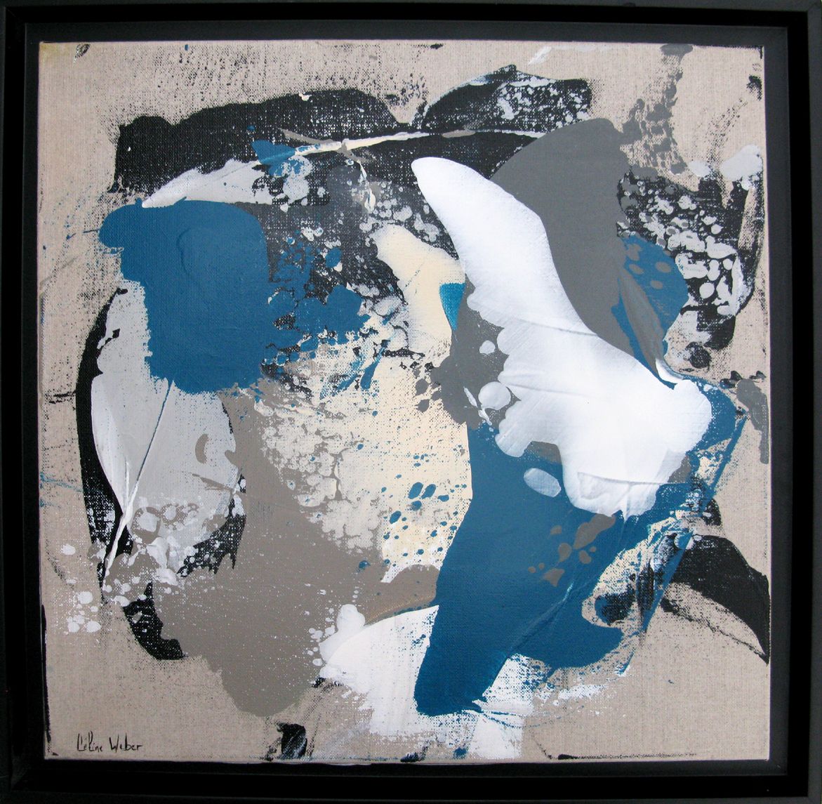 Tableau de CELINE WEBER a pour titre  Dunes 2 style abstrait dim : CELINE WEBERprix:290