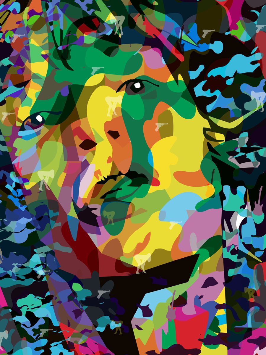 Editions d'art de GABY JOSEPHINE a pour titre  MICK style graphique dim : GABY JOSEPHINEprix:70