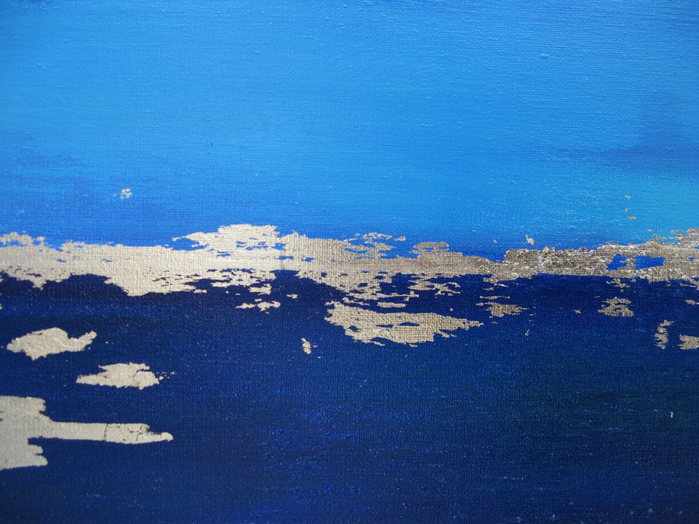 Tableau de ELKA a pour titre  BLEU # style abstrait dim : ELKAprix: