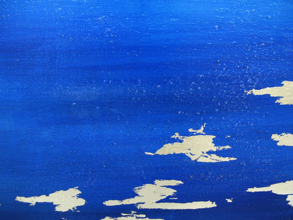 Tableau de ELKA a pour titre  BLEU # style abstrait dim : ELKAprix: