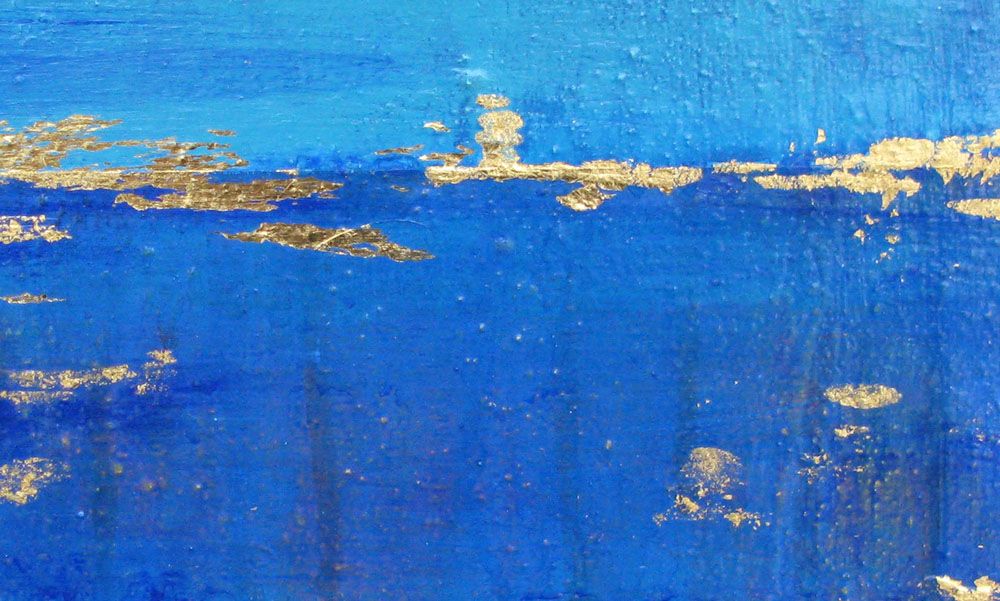 Tableau de ELKA a pour titre  BLEU # style abstrait dim : ELKAprix: