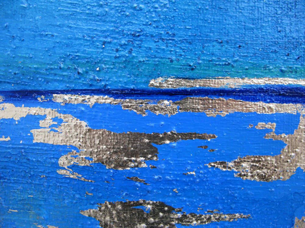 Tableau de ELKA a pour titre  BLEU # style abstrait dim : ELKAprix: