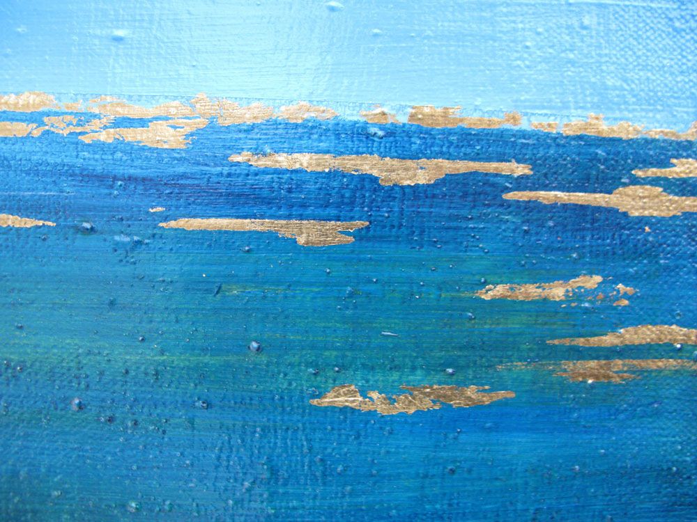 Tableau de ELKA a pour titre  BLEU # style abstrait dim : ELKAprix: