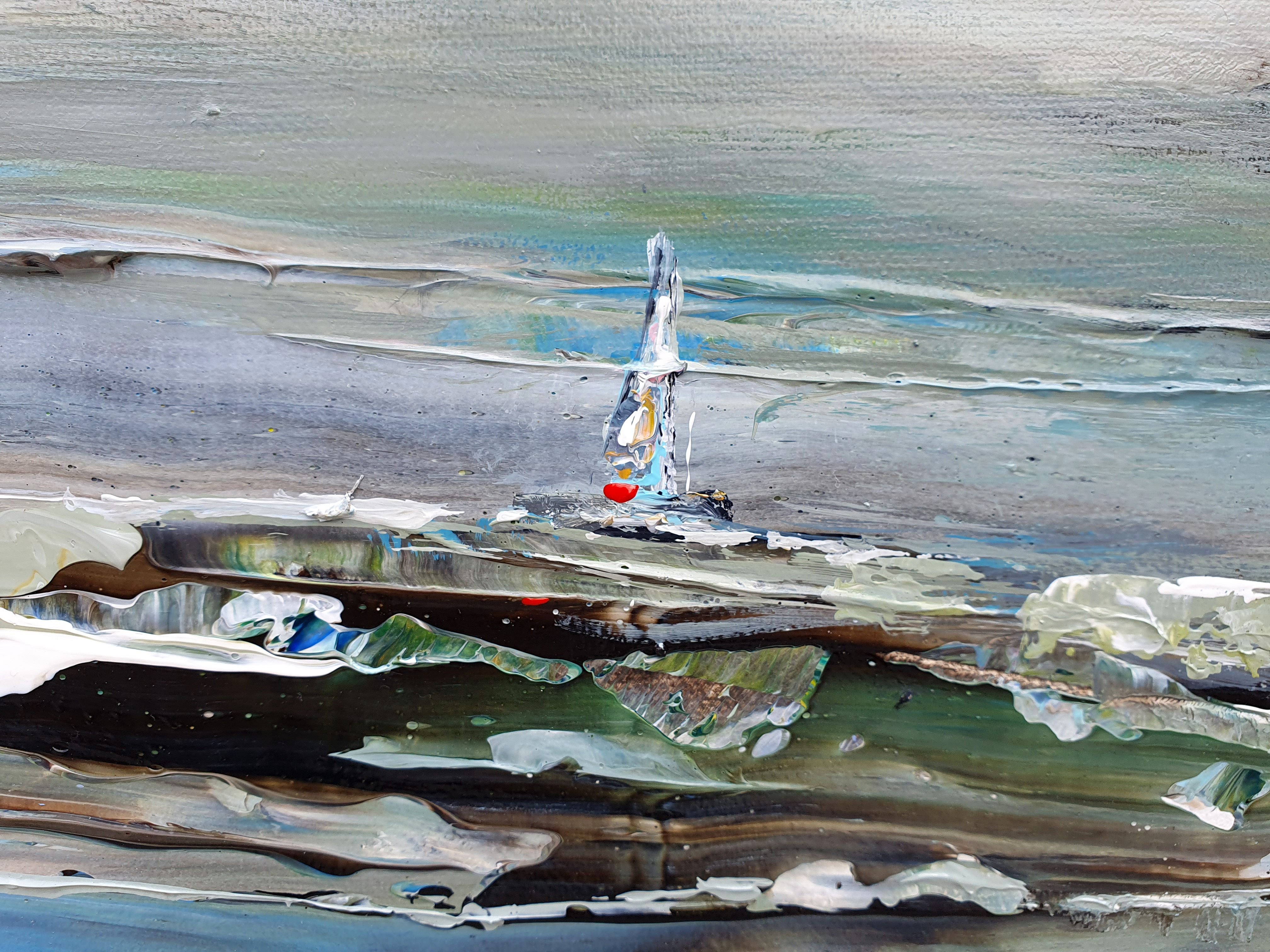 Tableau de RUELLE NICOLAS a pour titre  ESCAPE style abstrait dim : RUELLE NICOLASprix:750