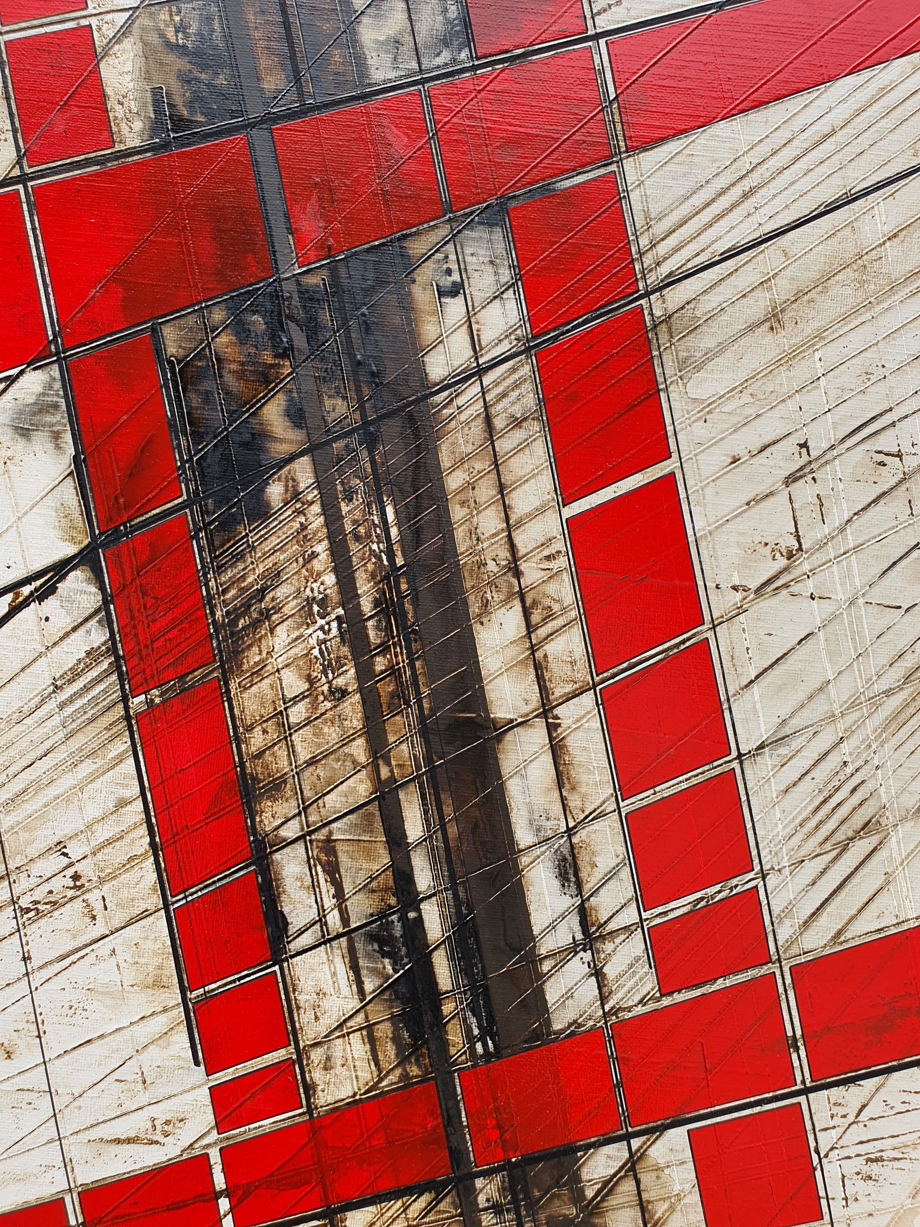 Tableau de LUDOVIC MERCHER a pour titre  EXPLORER style abstrait dim : LUDOVIC MERCHERprix:1000