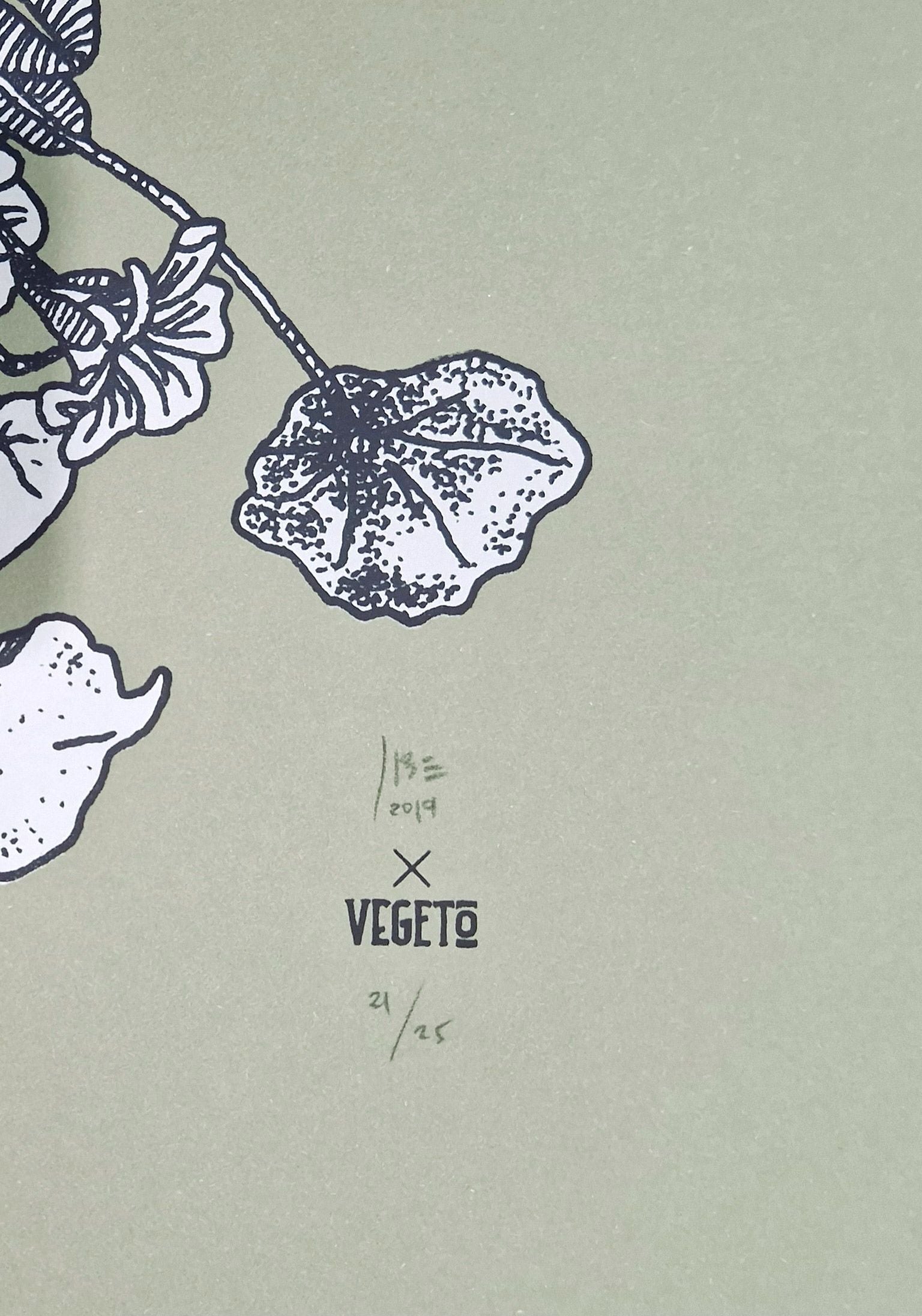 Editions d'art de JIBE a pour titre  KOI (green) style graphique dim : JIBEprix:120