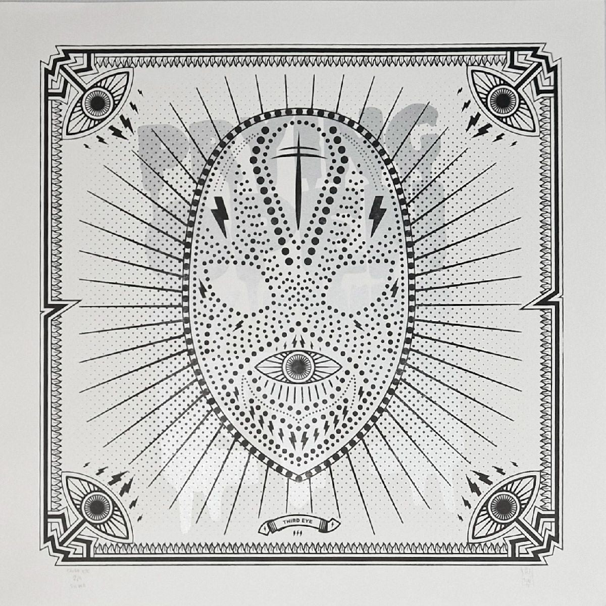 Editions d'art de JIBE a pour titre  THIRD EYE style graphique dim : JIBEprix:80