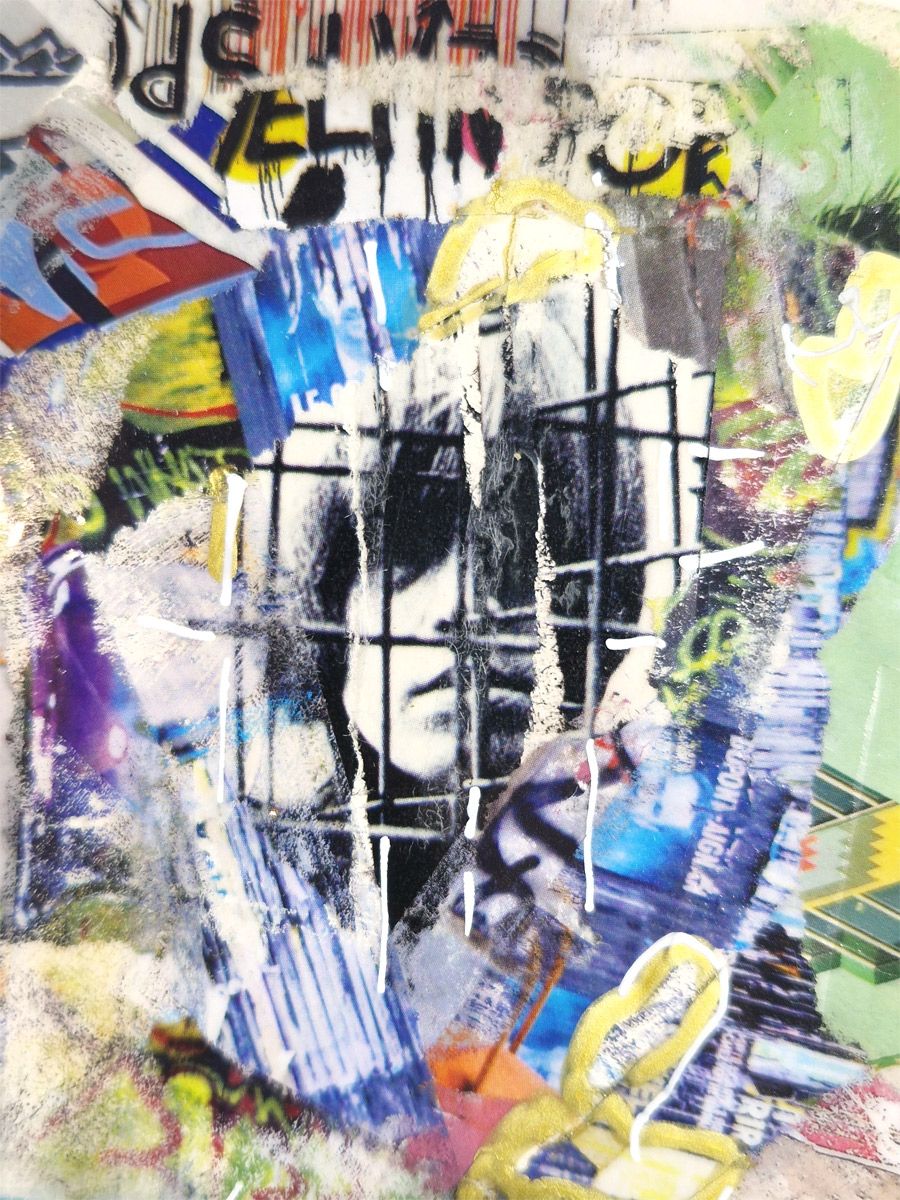 Editions d'art de FLOREPEA a pour titre  Brian J style street art, graphique dim : FLOREPEAprix:100