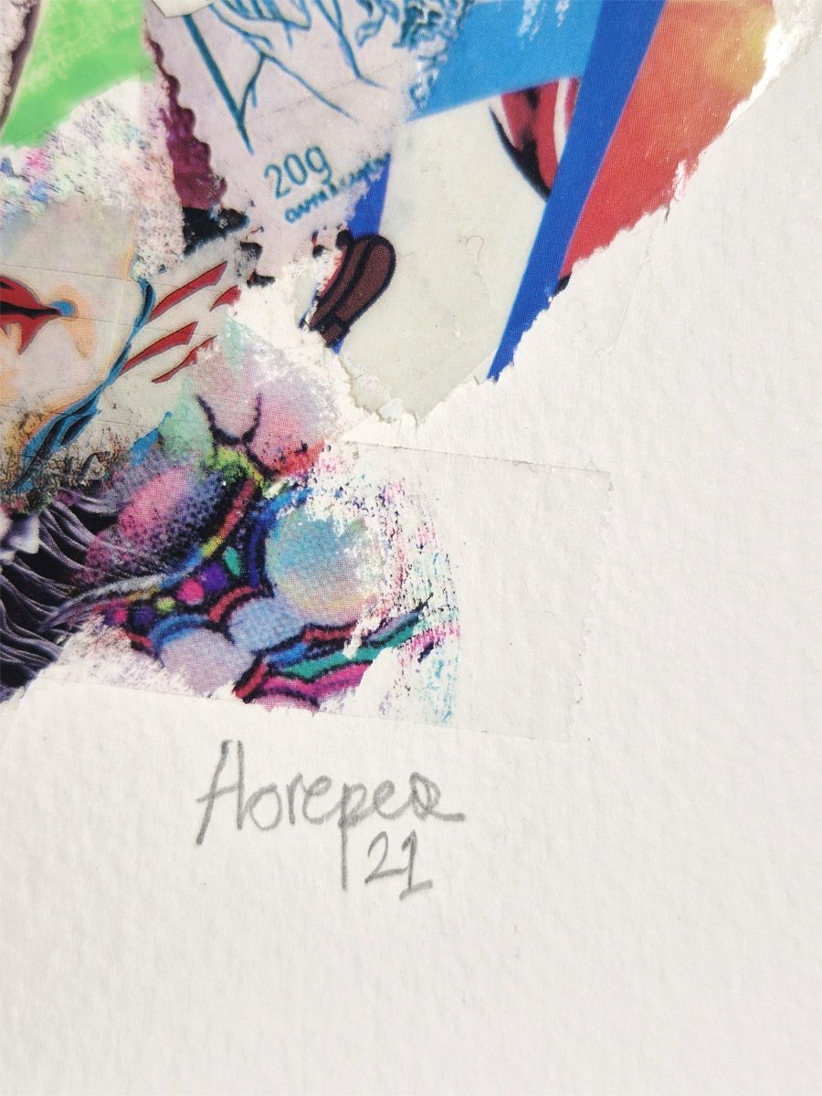 Editions d'art de FLOREPEA a pour titre  sans titre style street art, graphique dim : FLOREPEAprix:100