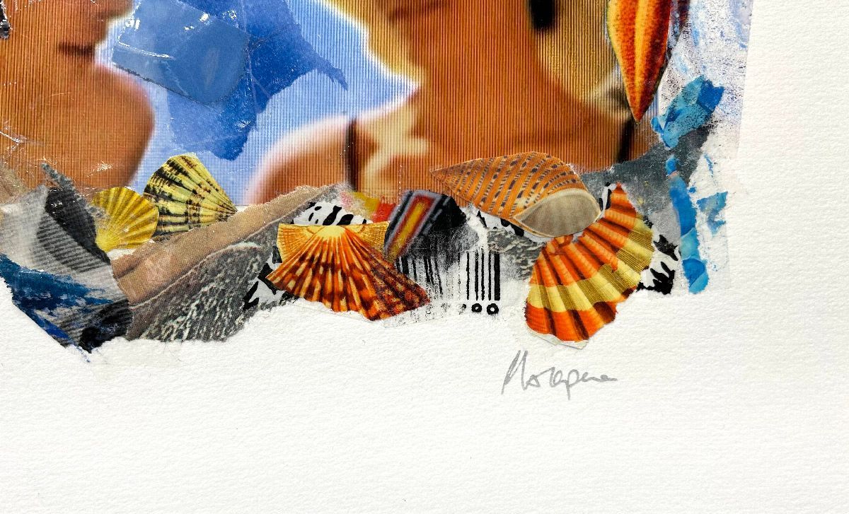 Editions d'art de FLOREPEA a pour titre  Seaside Valentin style graphique dim : FLOREPEAprix:100
