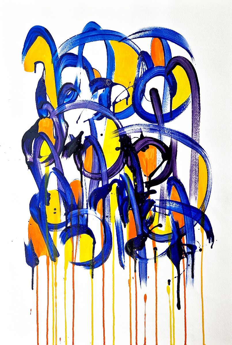 Dessin de STEPHANE RIME a pour titre  Noname D119 style abstrait dim : STEPHANE RIMEprix:140