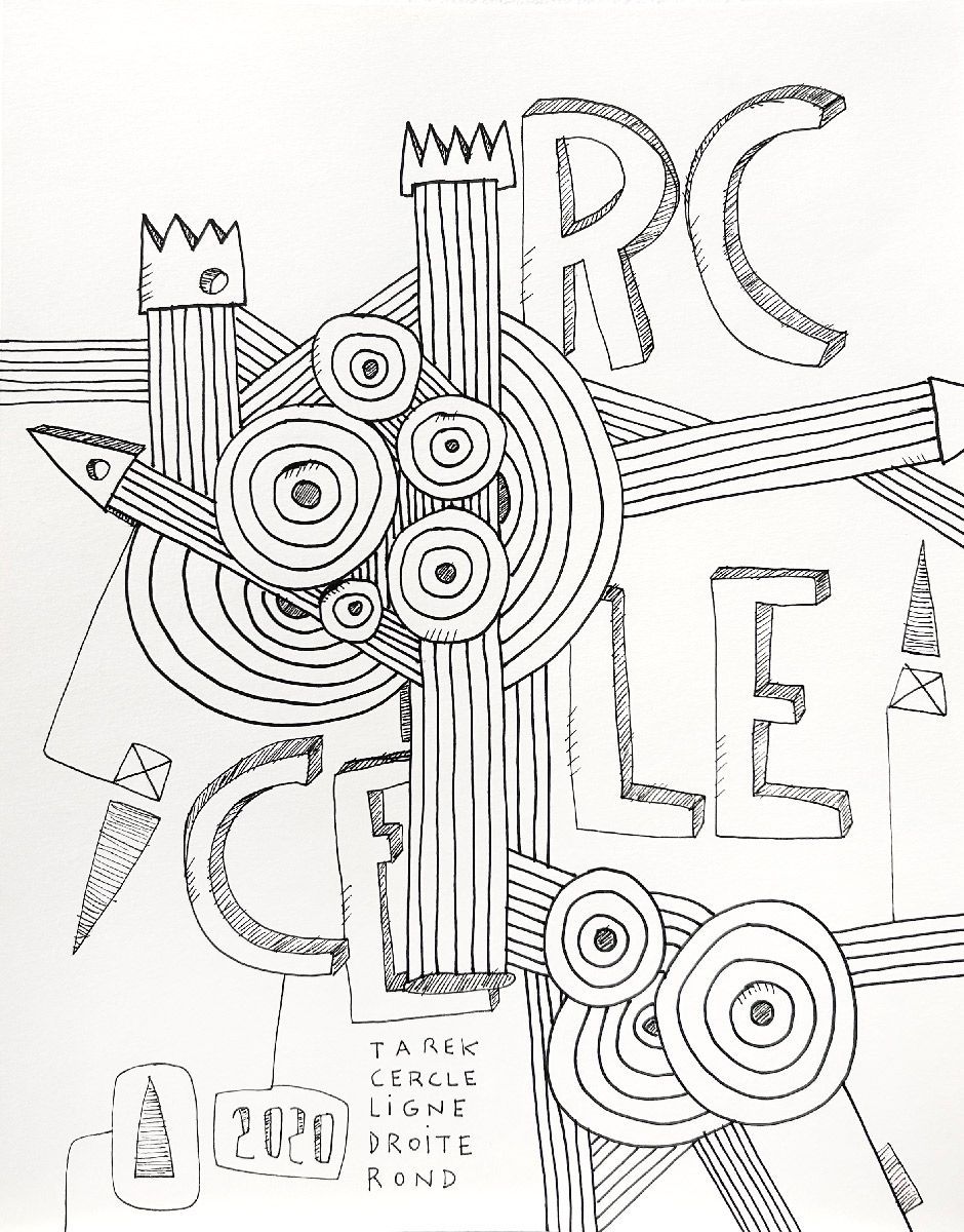 Dessin de TAREK a pour titre  Cercle style street pop art dim : TAREKprix:130
