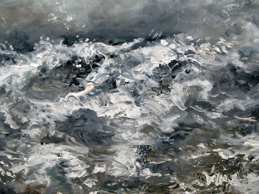 Tableau de ELISE BARAT a pour titre  La crue style figuratif dim : ELISE BARATprix:1500