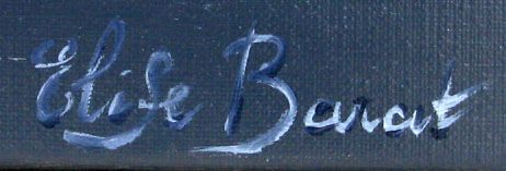 Tableau de ELISE BARAT a pour titre  Neige style figuratif dim : ELISE BARATprix:1200