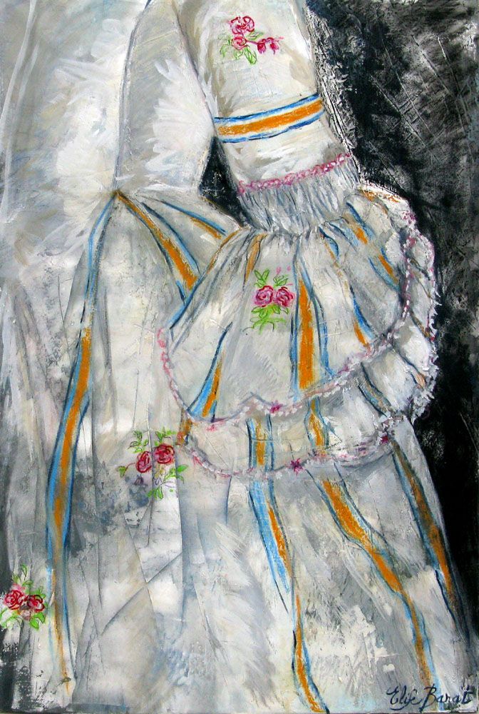 Tableau de ELISE BARAT a pour titre  Emilie style figuratif dim : ELISE BARATprix:600