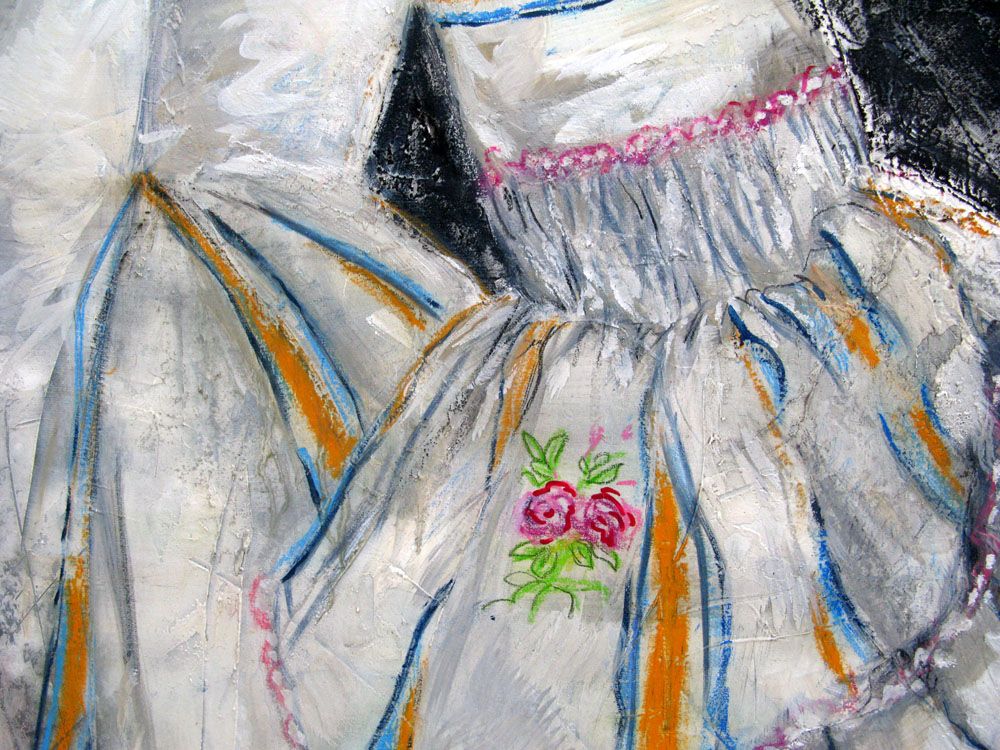 Tableau de ELISE BARAT a pour titre  Emilie style figuratif dim : ELISE BARATprix:600