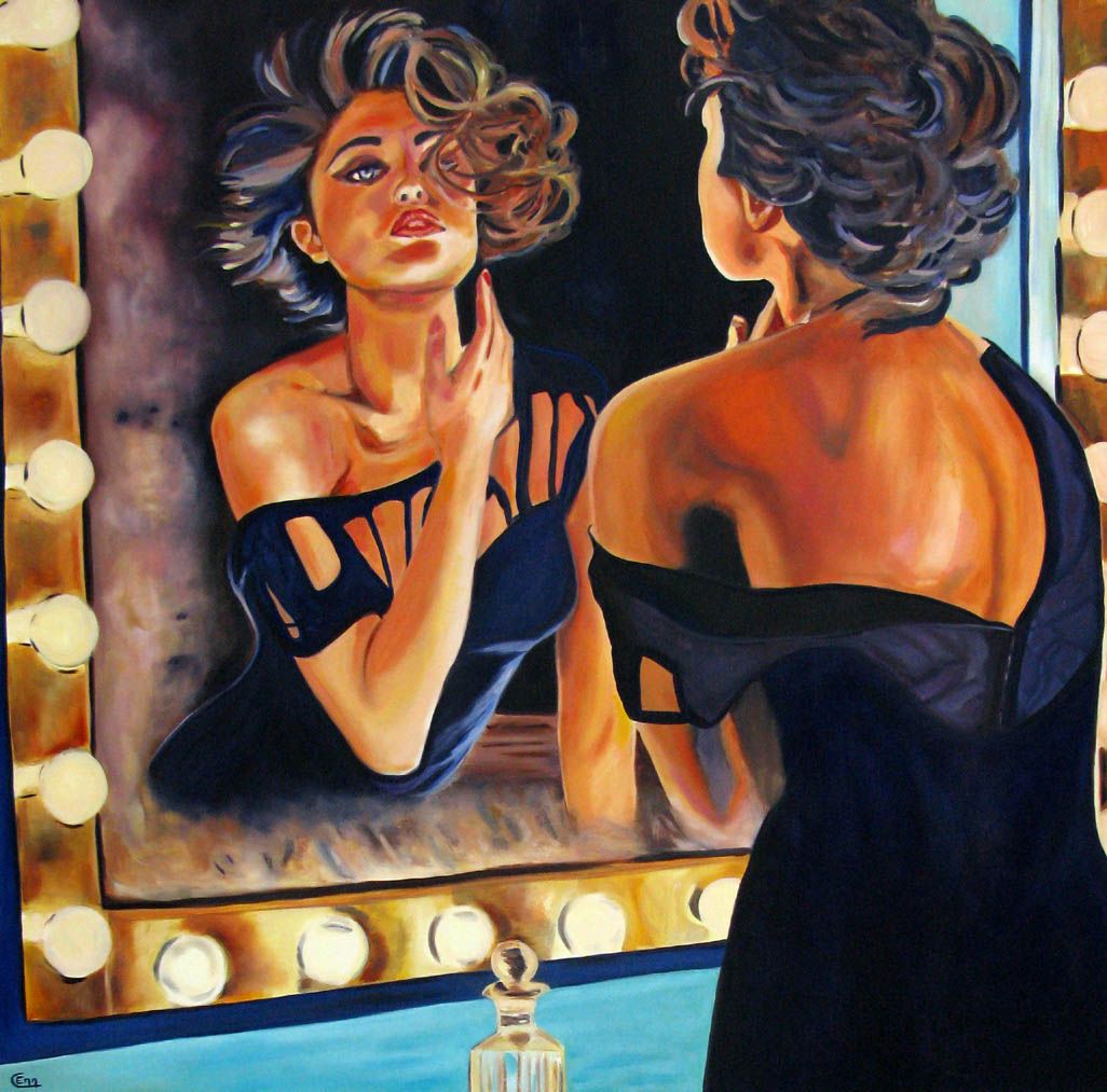 Tableau de EMILIE CREPIN a pour titre  Début de soirée style figuratif dim : EMILIE CREPINprix:1200