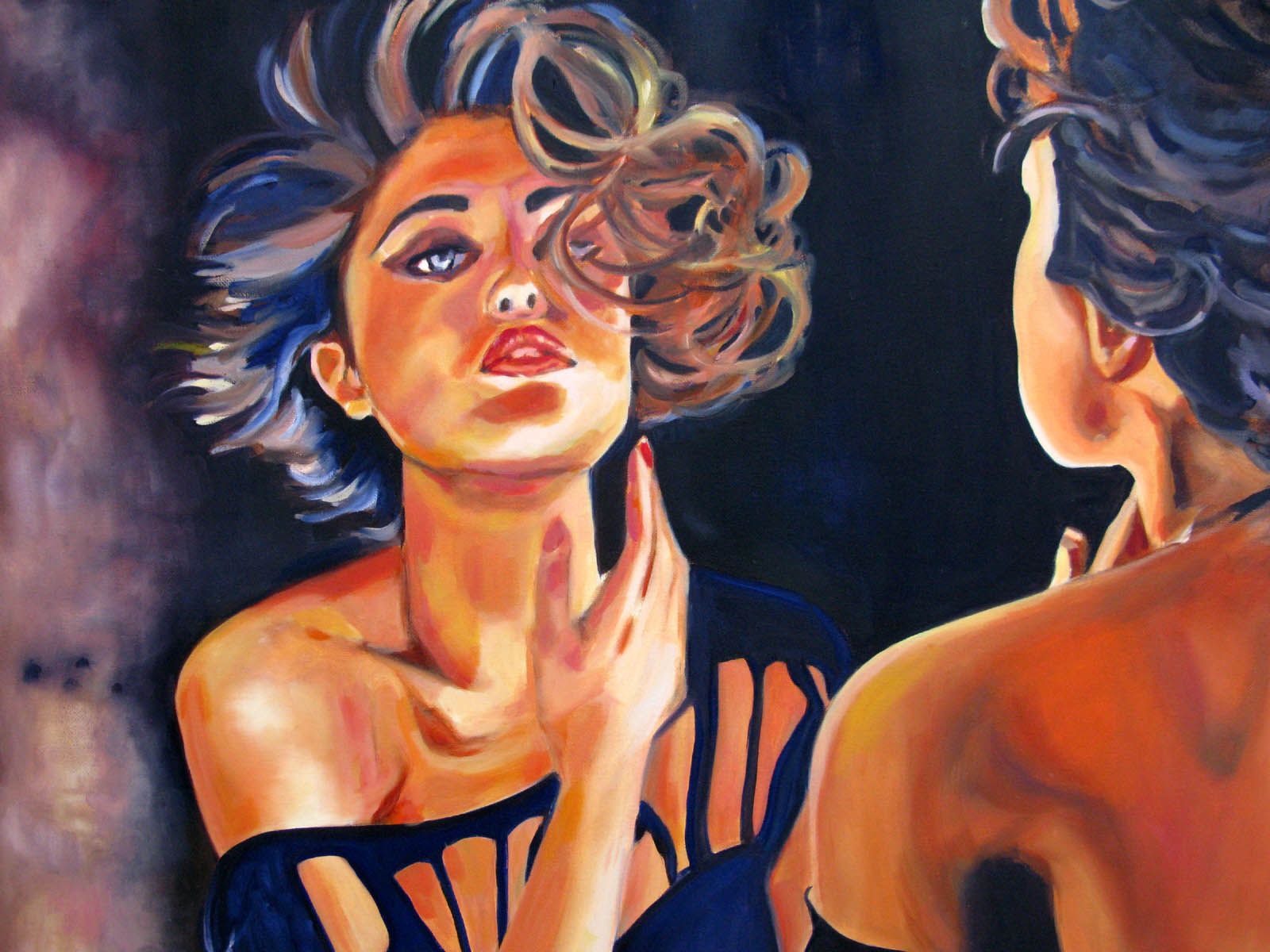 Tableau de EMILIE CREPIN a pour titre  Début de soirée style figuratif dim : EMILIE CREPINprix:1200