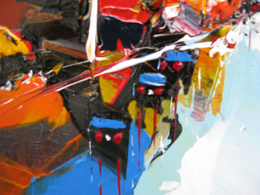 Tableau de F. BOUTET a pour titre  SANS TITRE style figuratif dim : F. BOUTETprix:500