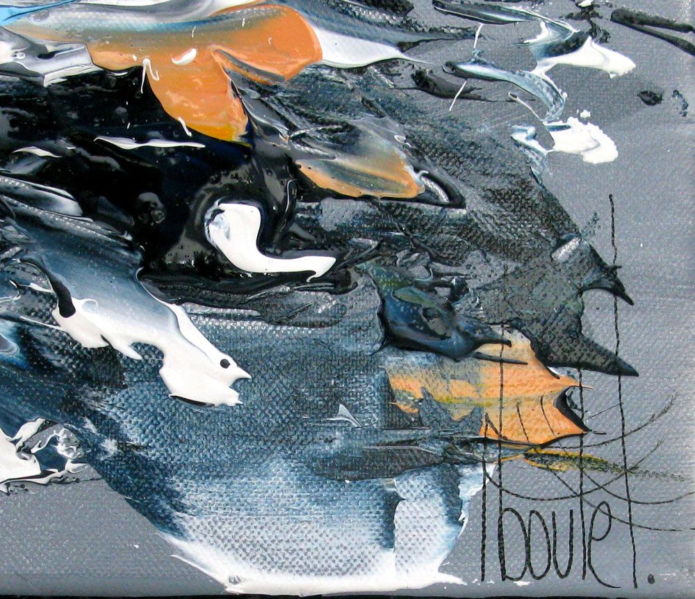 Tableau de F. BOUTET a pour titre  MARINE ABSTRAITE 2022-24 style abstrait dim : F. BOUTETprix:1000