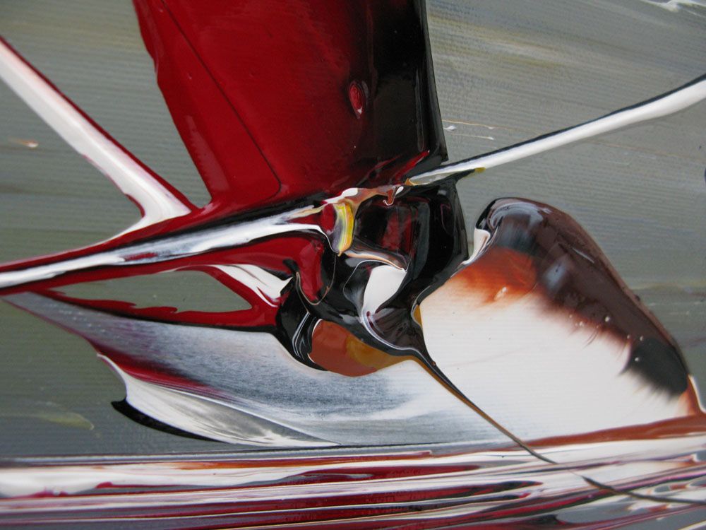 Tableau de F. BOUTET a pour titre  MARINE ABSTRAITE style figuratif dim : F. BOUTETprix:1000