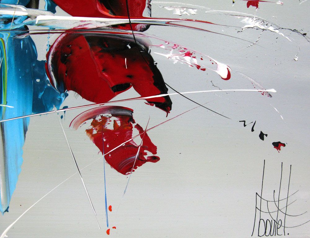 Tableau de F. BOUTET a pour titre  MARINE ABSTRAITE 2022-15 style abstrait dim : F. BOUTETprix:900