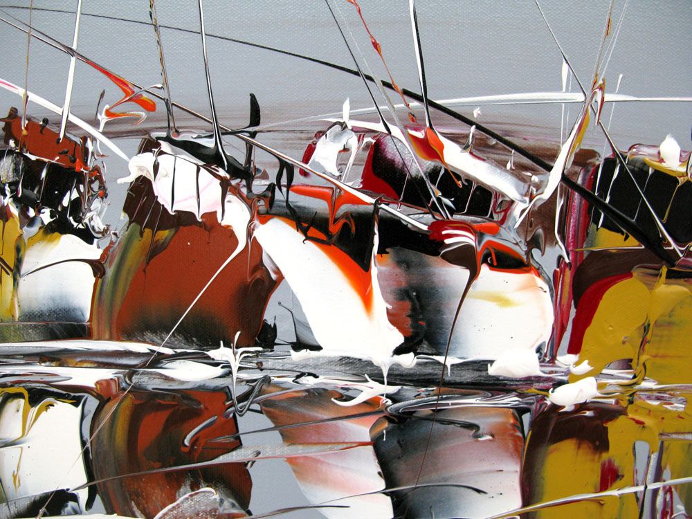 Tableau de F. BOUTET a pour titre  MARINE ABSTRAITE 2022-01 style abstrait dim : F. BOUTETprix:400