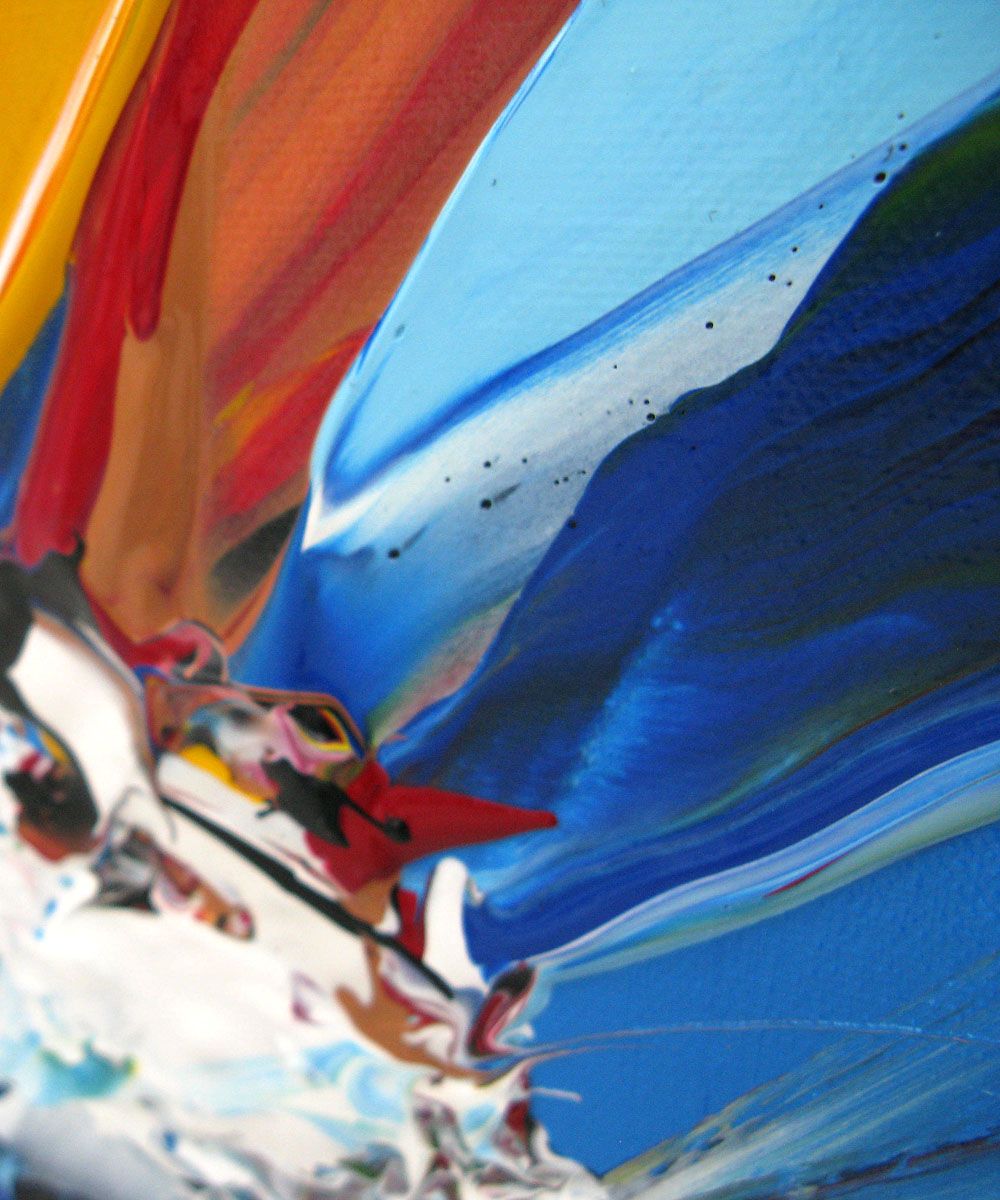Tableau de F. BOUTET a pour titre  MARINE ABSTRAITE 2022-05 style abstrait dim : F. BOUTETprix:400