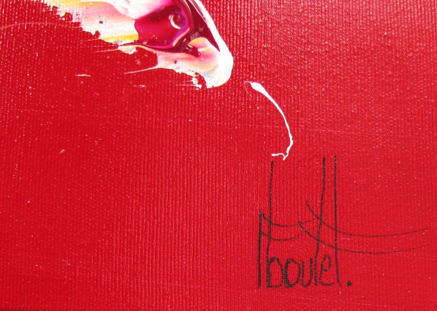 Tableau de F. BOUTET a pour titre  MARINE H style abstrait dim : F. BOUTETprix:1200