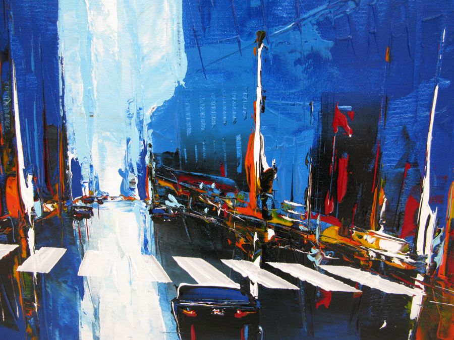 Tableau de F. BOUTET a pour titre  CITY C style figuratif dim : F. BOUTETprix: