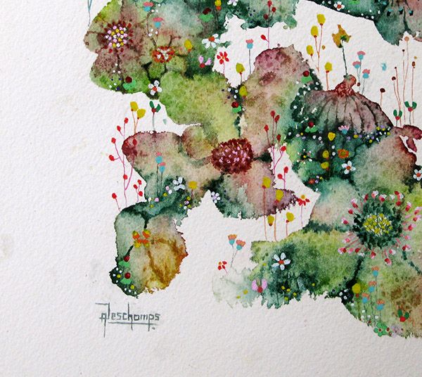 Dessin de AMANDINE DESCHAMPS a pour titre  FLEURS DE SEL 14 style figuratif dim : AMANDINE DESCHAMPSprix:170