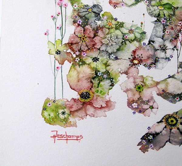 Dessin de AMANDINE DESCHAMPS a pour titre  FLEURS DE SEL 18 style figuratif dim : AMANDINE DESCHAMPSprix:290