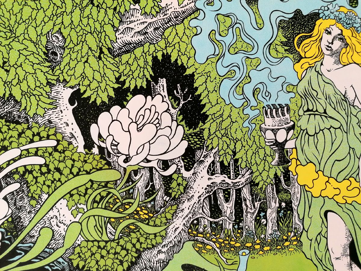 Editions d'art de CHUCK SPERRY a pour titre  GHOSTS OF THE FOREST TEST MULTICOULEURS style figuratif dim : CHUCK SPERRYprix:600