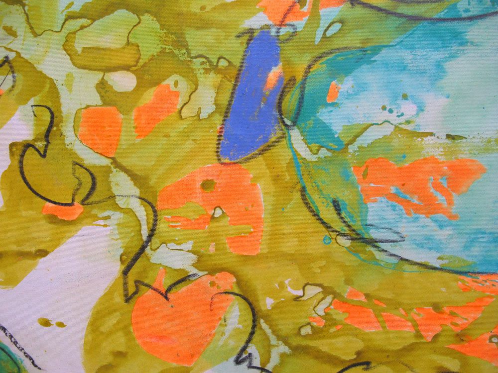 Tableau de GIACOMO a pour titre  HISTOIRE DE FLEURS style abstrait dim : GIACOMOprix:1500