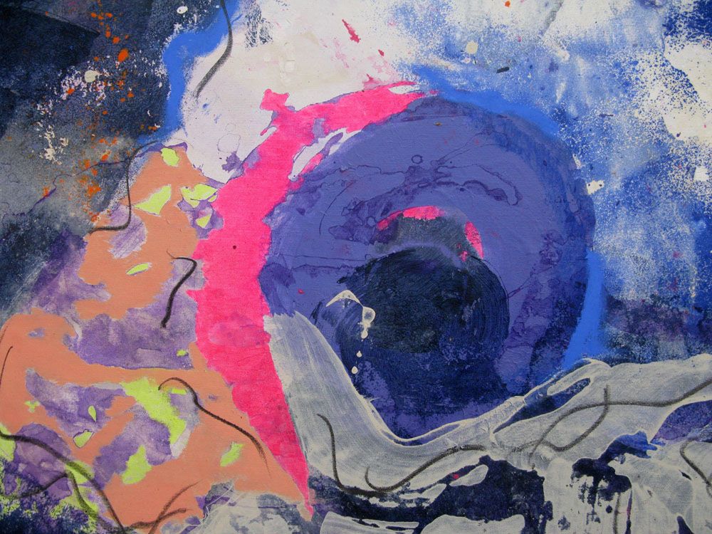 Tableau de GIACOMO a pour titre  ECLOSION style abstrait dim : GIACOMOprix:1500
