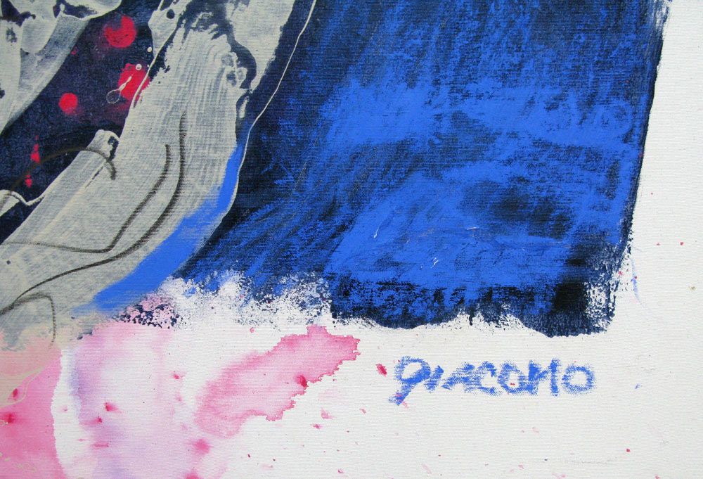 Tableau de GIACOMO a pour titre  ECLOSION style abstrait dim : GIACOMOprix:1500
