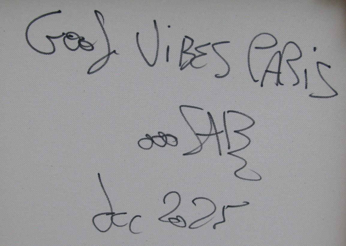 Tableau de RICO SAB a pour titre  Good Vibes Paris style street pop art, street art dim : RICO SABprix:800