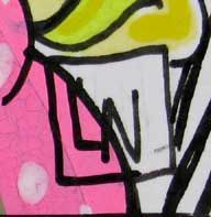 Dessin de LN LE PAPE a pour titre  In music we trust style graphique dim : LN LE PAPEprix:80